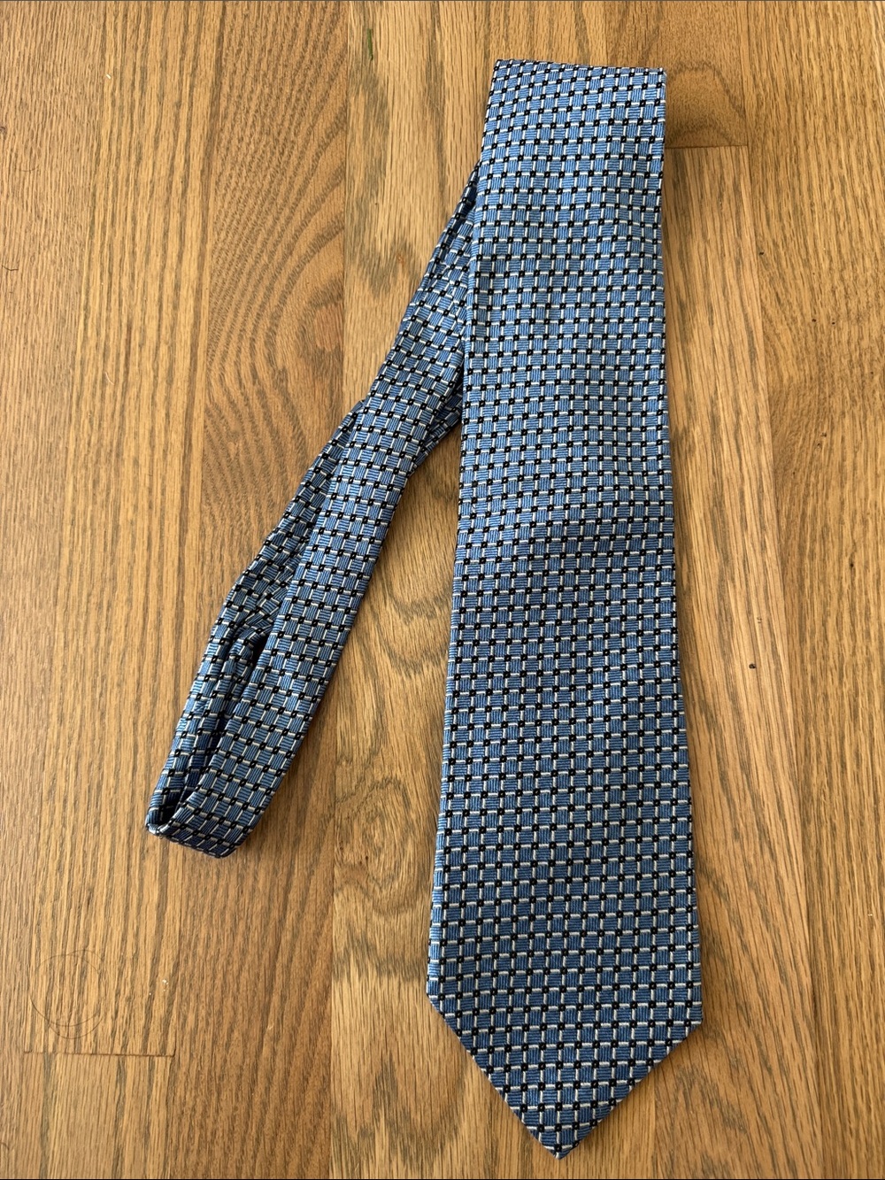 Classic Blue Geometric Men's Tie